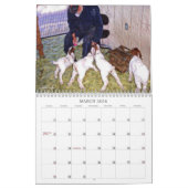 ヤギの牧場 カレンダー (3月 2026)