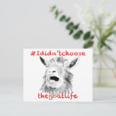 ヤギの生き物を選ばなおもしろいかった ポストカード (スタンド正面)