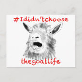 ヤギの生き物を選ばなおもしろいかった ポストカード (正面)