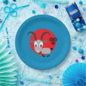 ヤギの紙皿の中国のな年 ペーパープレート (パーティー)