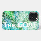 ヤギの緑10代の iPhoneケース (裏面横)