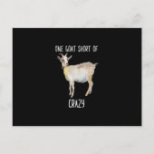 ヤギの群れ熱狂するのおもしろい一つ インビテーションポストカード (正面)