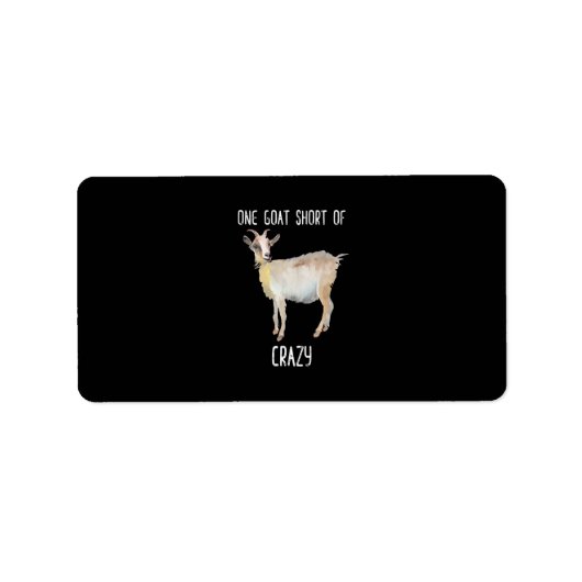 ヤギの群れ熱狂するのおもしろい一つ ラベル (正面)