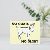 ヤギの花なし ポストカード (スタンド正面)