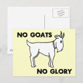 ヤギの花なし ポストカード (正面/裏面)