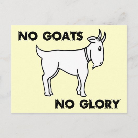 ヤギの花なし ポストカード (正面)