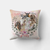 ヤギの芸術 |ホームは私のヤギがGetYerGoatである場所 クッション (裏面)