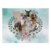 ヤギの芸術 |ホームは私のヤギがGetYerGoatである場所 ポスター (正面)