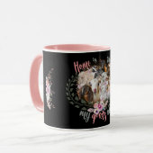 ヤギの芸術 |ホームは私のヤギがGetYerGoatである場所 マグカップ (正面左)