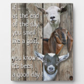 ヤギの詩のようなキュートな匂い フォトプラーク (正面)