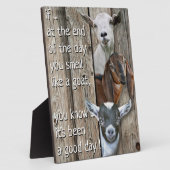 ヤギの詩のようなキュートな匂い フォトプラーク (側面)