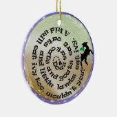 ヤギの詩の歌のクリスマスのオーナメント セラミックオーナメント (右)