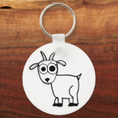 ヤギの輪郭 キーホルダー (正面)