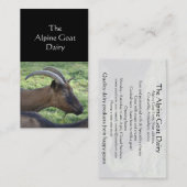ヤギの農場の名刺 名刺 (正面/裏面)