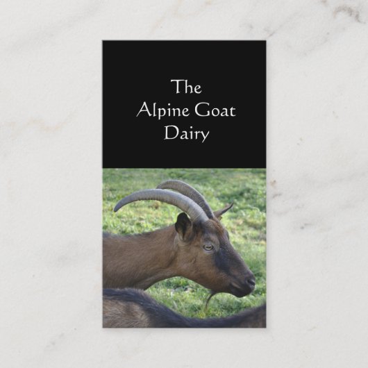 ヤギの農場の名刺 名刺 (正面)