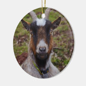 ヤギの近い上り セラミックオーナメント (左)