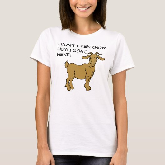 ヤギの達人ジョークTシャツ Tシャツ (正面)