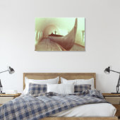 ヤギの長い船（木材） キャンバスプリント (インサイチュ (寝室))