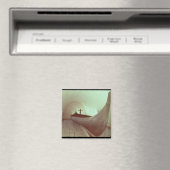 ヤギの長い船（木材） マグネット (インサイチュ (食洗機))