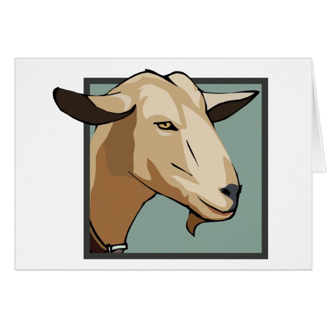 ヤギの頭部 (正面横)