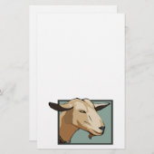 ヤギの頭部 便箋 (正面/裏面)