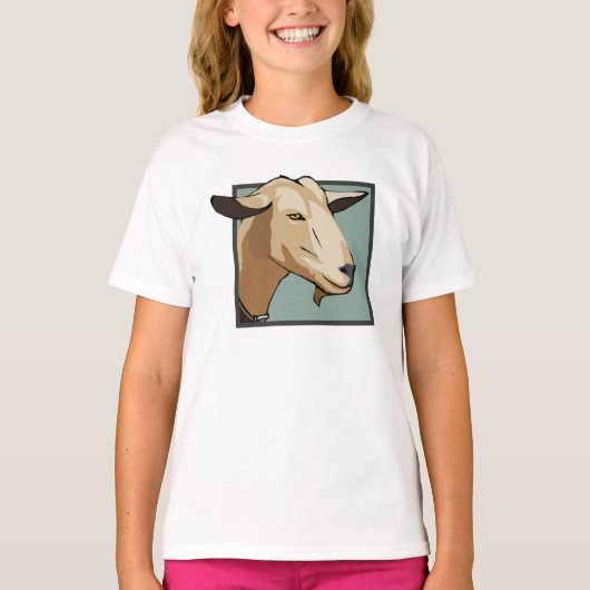 ヤギの頭部 Tシャツ (正面)