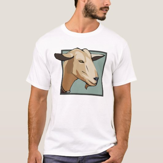 ヤギの頭部 Tシャツ (正面)