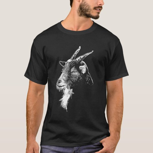 ヤギの頭 Tシャツ (正面)