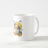 ヤギの魔女ブロムカボチャのハロウィーンの衣装 コーヒーマグカップ (正面右)