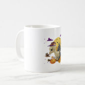 ヤギの魔女ブロムカボチャのハロウィーンの衣装 コーヒーマグカップ (正面左)