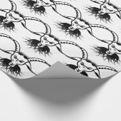 ヤギのSatanの悪魔の悪のベクトル ラッピングペーパー (角)