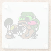 ヤギはおもしろい ガラスコースター (裏面)