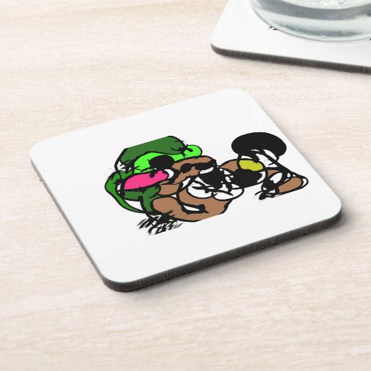 ヤギはおもしろい コースター (左側)