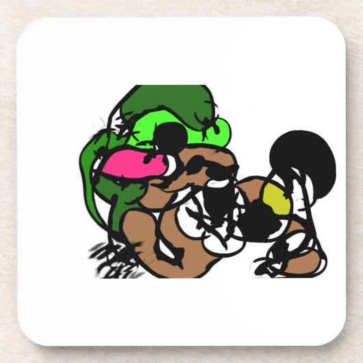 ヤギはおもしろい コースター (正面)