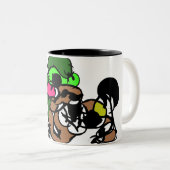 ヤギはおもしろい ツートーンマグカップ (正面右)