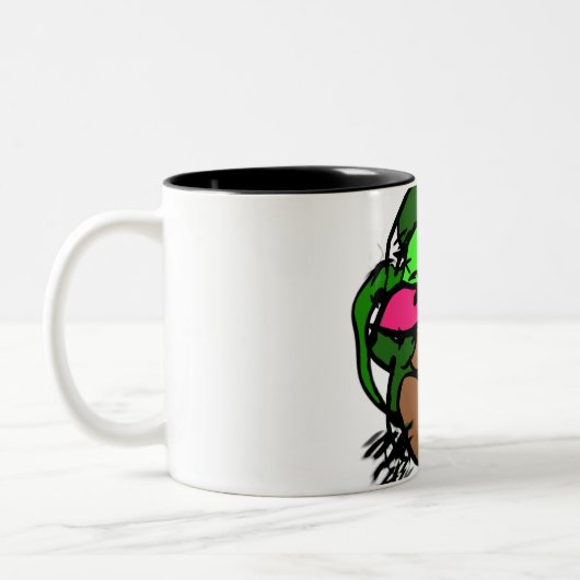 ヤギはおもしろい ツートーンマグカップ (左)