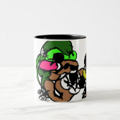 ヤギはおもしろい ツートーンマグカップ (中央)