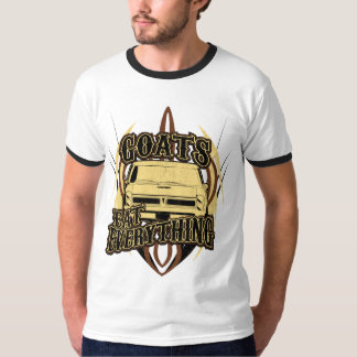 ヤギはすべてを食べます Tシャツ