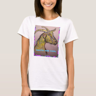 ヤギはクールです Tシャツ