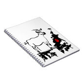 ヤギはベトナムの中国のな年の(占星術の)十二宮図のノートを揺すります ノートブック (右側)