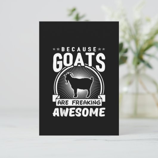 ヤギはヤギの素晴らし愛おもしろい好家 サンキューカード (スタンド正面)