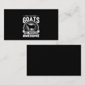 ヤギはヤギの素晴らし愛おもしろい好家 名刺 (正面/裏面)