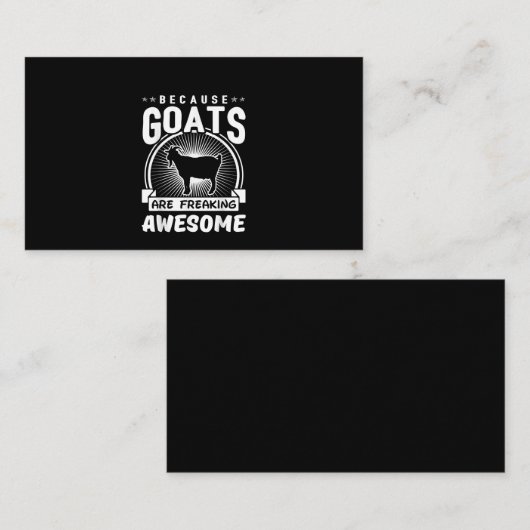 ヤギはヤギの素晴らし愛おもしろい好家 名刺 (正面/裏面)