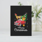 ヤギはレッドカークリスマスに乗る サンキューカード (スタンド正面)