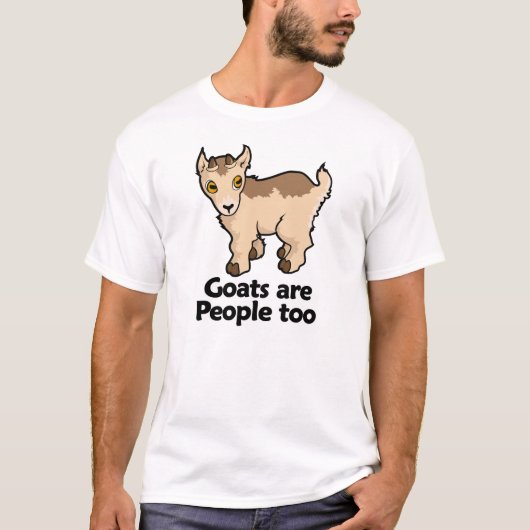 ヤギは人々ですも Tシャツ (正面)