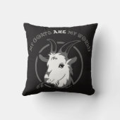 ヤギは俺の世界だ |トータル™ クッション (裏面)