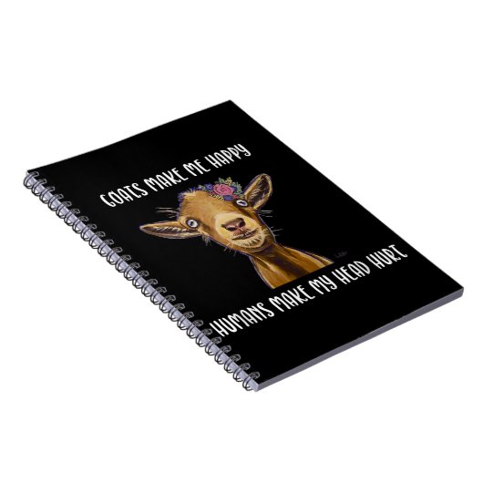 ヤギは私を幸せなヤギの恋人にする ノートブック (右側)