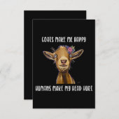 ヤギは私を幸せなヤギの恋人にする 出欠カード (正面/裏面)