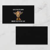 ヤギは私を幸せなヤギの恋人にする 名刺 (正面/裏面)