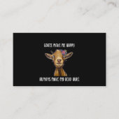 ヤギは私を幸せなヤギの恋人にする 名刺 (正面)